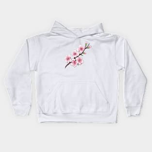 Cherry Blossom Art Kids Hoodie